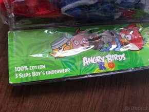 NOVÉ BALENÍ - Angry Birds SLIPY 3ks 128-134 cm - 2