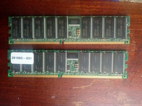 RAM DDR DIMM starší 32 - 256MB - 2