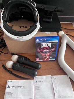 PSVR V2 + PS kamera V2 + PS ovladače + hra PS4 PS5 TOP stav - 2