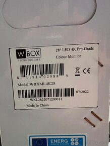 Monitor W Box WBXML4K28 - 2