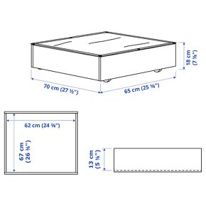 VARDÖ Úložný (šuplík) prostor pod postel - 2
