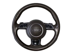 Multifunkční volant hnědá kůže Audi A6 C7 4G r.v. 2014 - 2