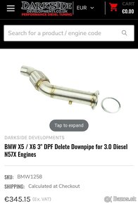 Downpipe M50d - 2