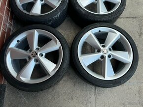 Alu 18" 5x112, škoda GOLUS, O3 pneu 75% - 2