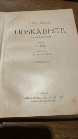 Emil Zola - Lidská bestie 2. vydání 1922 Vilímek - 2