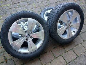 ALU kola,sada,originál ŠKODA TRITON, 215/55 R17, 5x112, TOP - 2