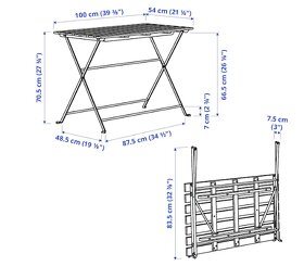 Nabízím stůl Ikea na zahradu či balkón - 2