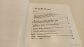 Toyota - Servis & záruka - servisní knížka v češtině - 2