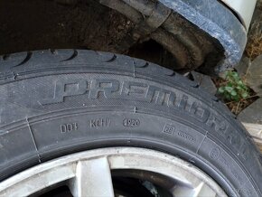 Prodám sadu ALU kol 5x114,3 s pneu 215/60 R16 - 2