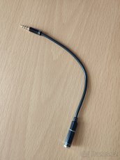 Audio prodlužovací kabel 15 cm, 3,5 mm - 2