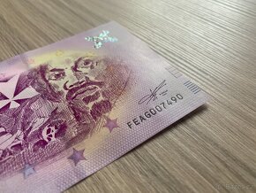 0 Euro Souvenir bankovka Caravaggio in Malta - 2