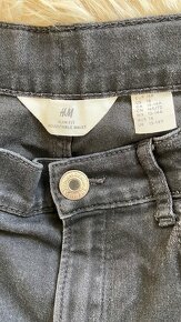 Dívčí černé riflové kalhoty H&M vel.164 - 2