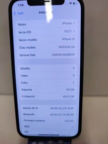 APPLE IPHONE 12,64GB - 2