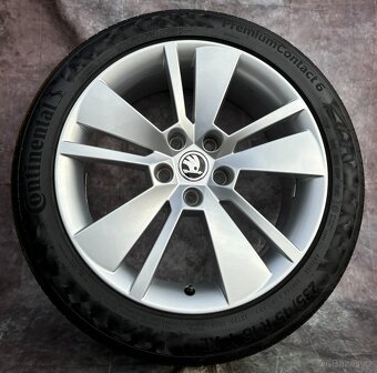 Alu kola 5x112 Škoda Superb 3,III 235/45/18 letní - 2