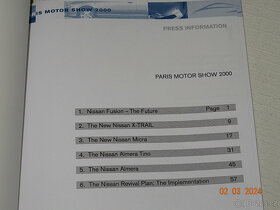 PROSPEKT NISSAN – PARIS MOTOR SHOW 2000 - 2