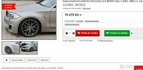 BMW E82 E88 E87 E81 Přední blatníky Kerscher 1M vzhled - 2