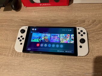 Nintendo Switch OLED (zaruka, 256gb sd, hra animal crossing) - 2