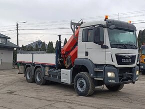 MAN TGS 26.400 - 6x6 - Valník + HR-PALFINGER PK 33002 – EURO - 2