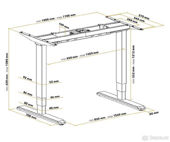 Polohovací stůl AlzaErgo Table ET1 NewGen - 2