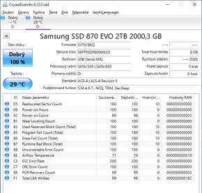 SSD Samsung 870 EVO disk 2TB, SATA 2.5", nepoužitý - 2