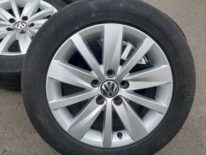 Alu kola 16" VW Perugia 5x112 s pneu 215/55R16 - 2