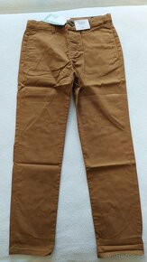 3x nové chlapecké chino kalhoty zn. H&M vel.134 - 2
