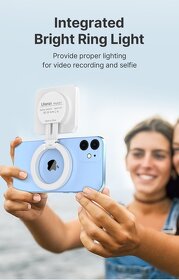 Ulanzi LT010 Magsafe nabíjecí selfie světlo pro iPhone, BÍLÉ - 2