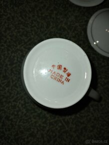 Pravý čínský porcelán hrnečky + pokličky - 2
