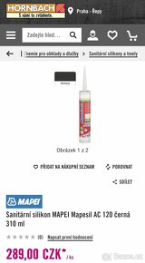 Mapesil černý silikon 310ml x10ks - 2