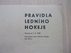 Pravidla ledního hokeje platná od 1.9.1968 - 2