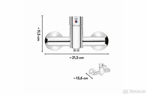 Koupelnová, sprchová, páková baterie - chrom - 2