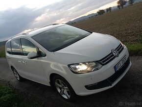 vw sharan 7N 2.0 TDI DSG 2012 xenon,panorama,tažné, 7 míst - 2