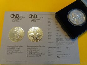 200 Kč stříbrné mince ČNB_1995-2010_BK / PROOF - 2