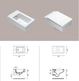 Bidet závěsný Catalano Verso 55x33 cm, bílý - 2