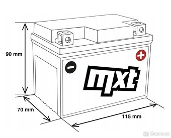 Maxtuned 12V 5Ah SLA4L-BS Scooter-Batterie - 2