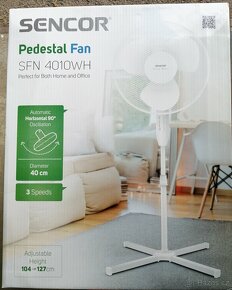 Stojanový ventilátor Sencor SFN 4010WH - 2