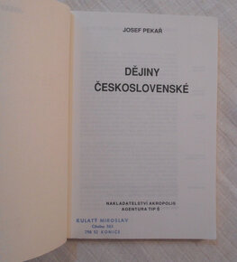 Josef Pekař - Dějiny československé - 1991 - 2