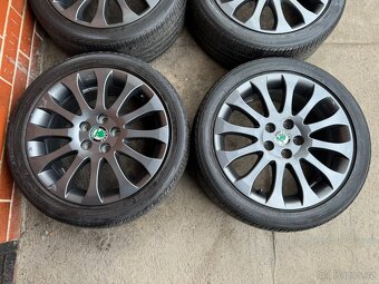 Alu 16" 5x100 škoda Comet Antracit letní 50%, Fab 2, Room - 2