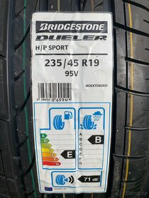 Letní pneu 235 45 19 Bridgestone nové 2ks - 2