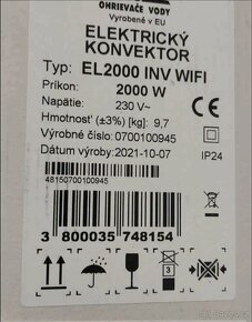 Elektrický konvektor - 2