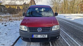 Volkswagen Caddy 1.6 benzín,5 míst, r.v. 2005,  tažné zař. - 2