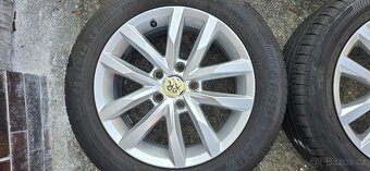 Alu kola VW 5x112, nove letní pneumatiky - 2