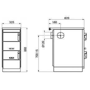 Kamna KVS Moravia VSP 9101.1250 - 2