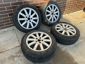 ORIGINAL ALU KOLA VW GOLF, ŠKODA 5x112 205/55 R16 ZIMNÍ PNEU - 2