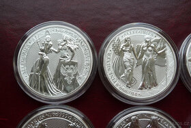 6x 1 oz stříbrná mince Germania Mint Allegorie 2019-2023 - 2