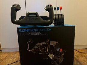 Logitech G Saitek Flight Yoke System + komplet příslušenství - 2