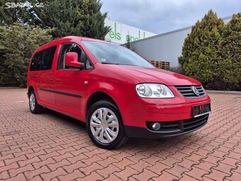 VW Caddy Maxi 1.9TDI 77kW Life,7míst,bez koroze - 2