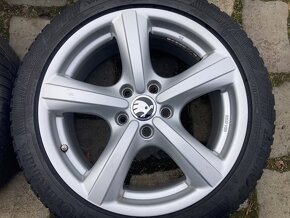 Alu kola RIAL 17" 5x112 zimní CONTINENTAL 225/45R17 WV ŠKODA - 2