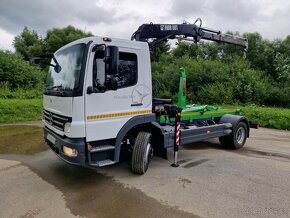 Mercedes Atego 1218 hákový nosič kontejnerů s hyd.rukou - 2