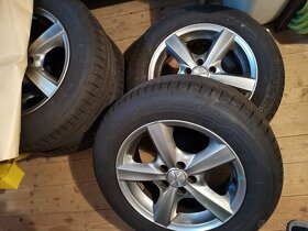 Litá kola 61/2Jx15H2 + nové letní pneu 195 /65 R15 - 2